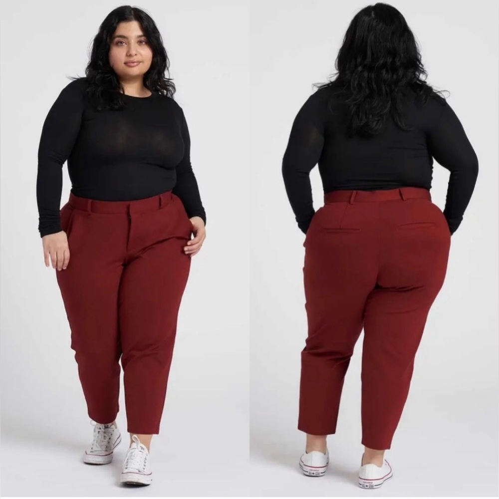Universal Standard Petite Cigarette Pants in Syrah Size Petite Small (P14-P16)
